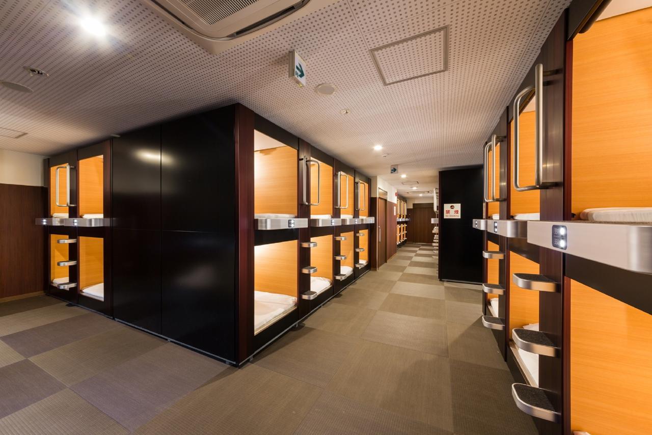Sauna & Capsule Hotel Rumor Plaza Kiotó Szoba fotó